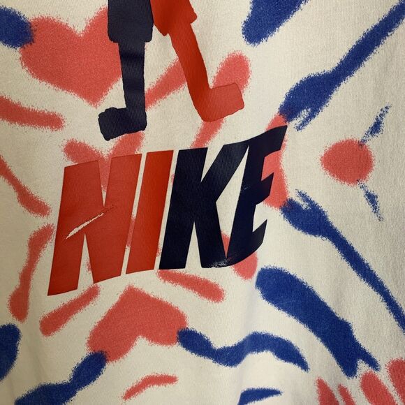 Nike Mens T-Shirt XL Tie Dye relaxed Dry‎ Fit Gym  Weightlifter Crossfit Running - Picture 2 of 5